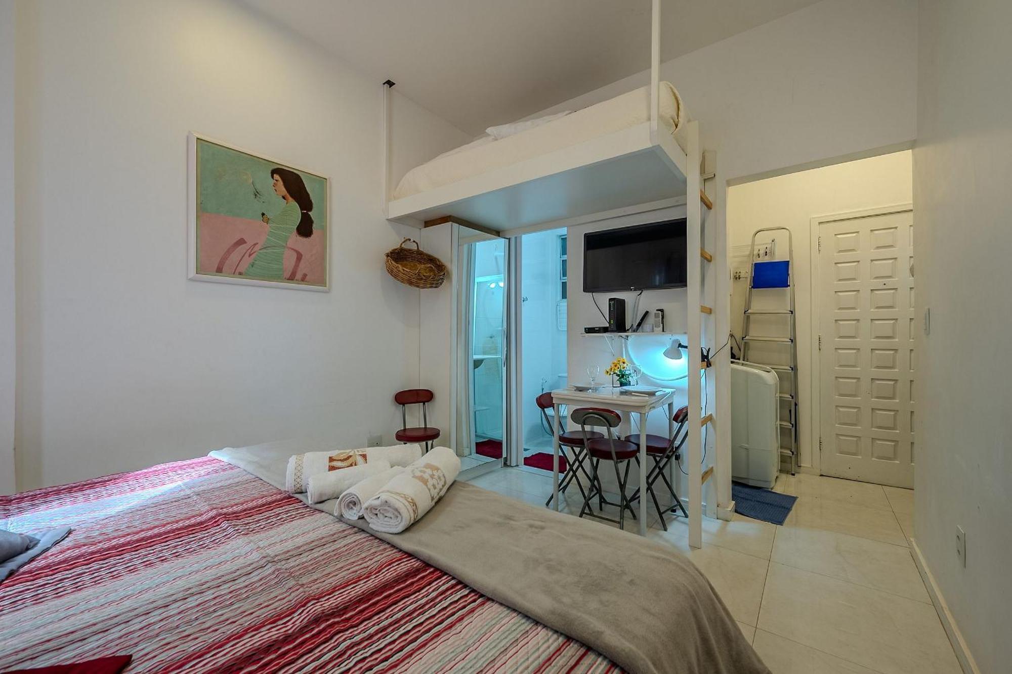 Studio Na Quadra Da Praia De Copacabana Rio de Janeiro Ngoại thất bức ảnh